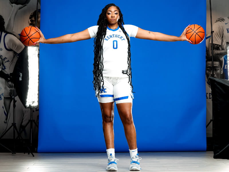 Kentucky Wildcats center and congenital heart defect survivor Tionna Herron. (Photo courtesy of University of Kentucky Athletics)