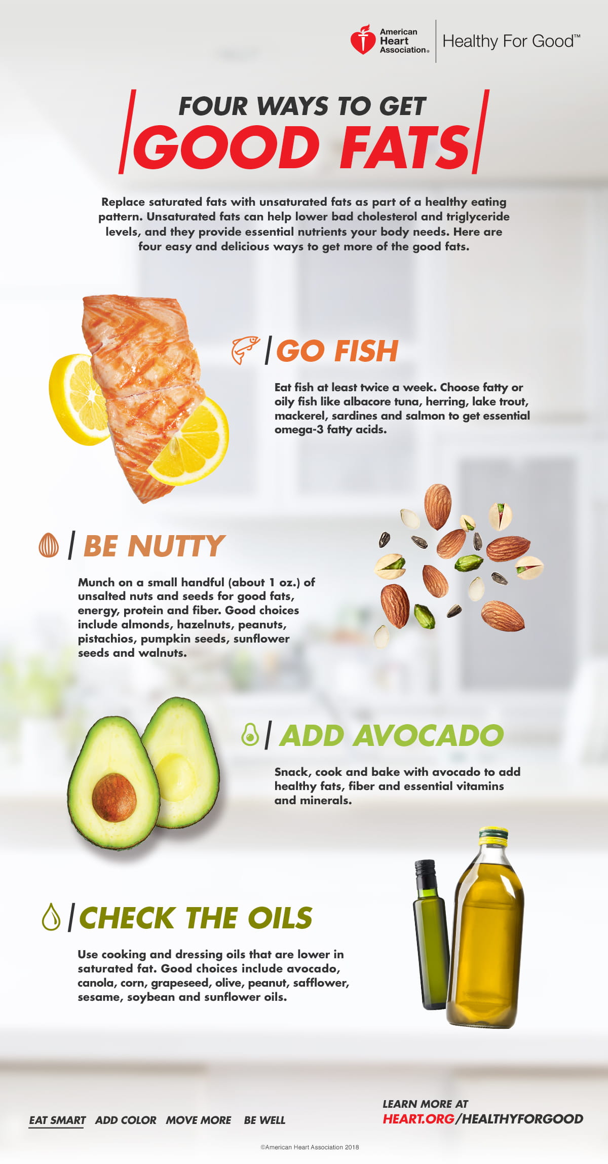 4 Ways to Get Good Fats Infographic