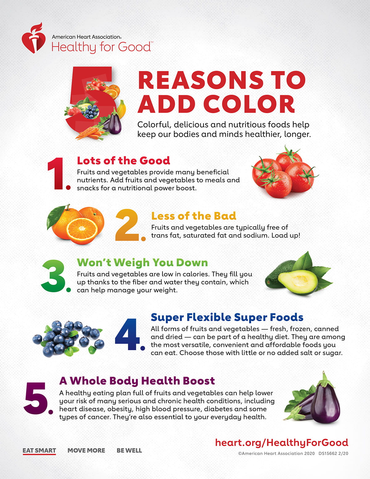 5 Reasons to Add Color infographic