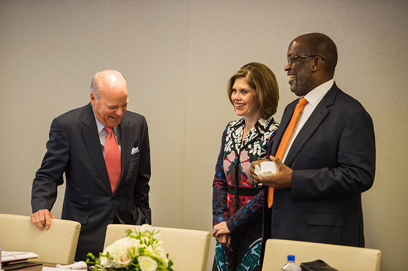 Bernard J Tyson with Nancy Brown and Kravis